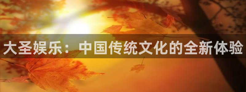 星耀国际注册网站：大圣娱乐：中国传统文化的全新体验